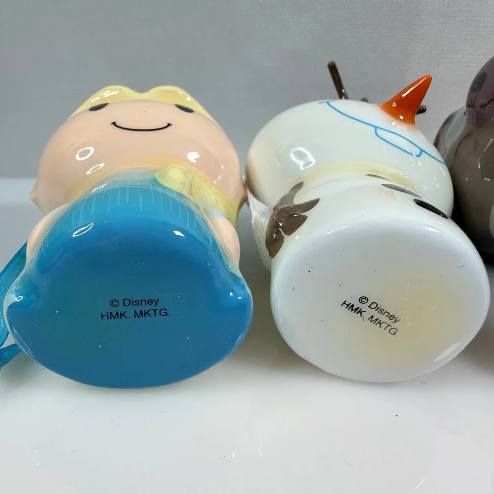 Hallmark Disney Frozen Decoupage Ornaments Set 4 Anna Elsa Olaf Sven